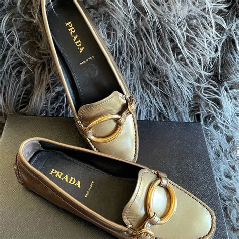 prada driving shoes brown|prada driving loafers women's.